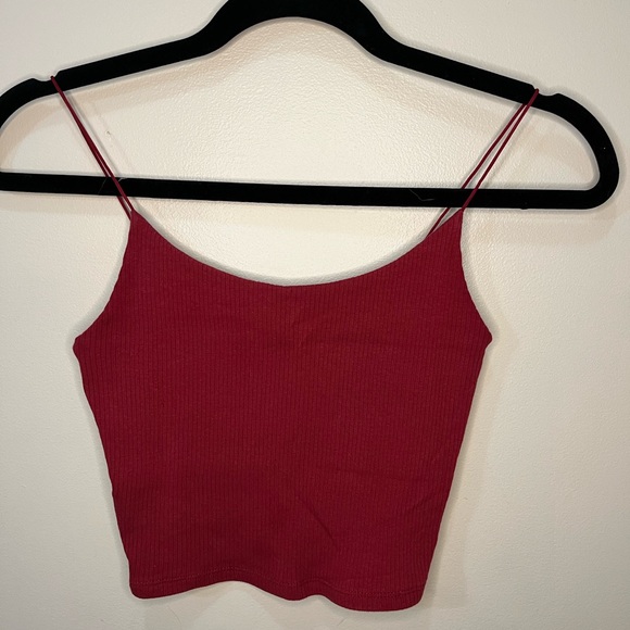 Garage Red Ribbed Tank - Picture 2 of 4